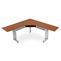 OFM L-Shaped Workstation 72 x 72 with 24 D Top, Cherry (55177-CHY)