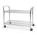 OFM Core Collection X5 Series Heavy Duty 24 X 48 Mobile Utility Cart, in Silver (SHCART2448)