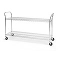 OFM Core Collection X5 Series Heavy Duty 18 X 60 Mobile Utility Cart, in Silver (SHCART1860)
