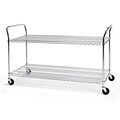 OFM Core Collection X5 Series Heavy Duty 24 X 60 Mobile Utility Cart, in Silver (SHCART2460)