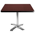 OFM Core Collection Cafe Table with Chrome Base, 24Dia., Grey Nebula (CCLT24RD-GRYNB)