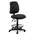 OFM Posture Series Armless Swivel Task Chair with Drafting Kit, Fabric, Mid-Back, Black (118-2-DK-805)