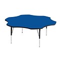 Correll® 60 Flower Shaped Heavy Duty Activity Table; Blue High Pressure Laminate Top