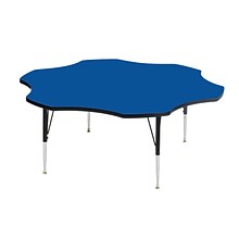 Correll® 60 Flower Shaped Heavy Duty Activity Table; Blue High Pressure Laminate Top