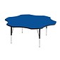 Correll® 60" Flower Shaped Heavy Duty Activity Table; Blue High Pressure Laminate Top