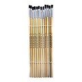 Charles Leonard Creative Arts Round Water Color Pointed Camel Hair Paint Brushes 3/4 Long, #7, 12/Pack