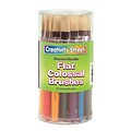 Chenille Kraft® Creativity Street® Colossal Plastic Brushes, Flat, 30/Pack (PAC5167)