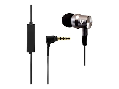 V7 Stereo Headphones, Black/Silver  (HA111-3NB)