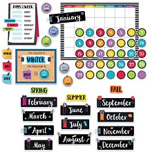 Creative Teaching Press Bold & Bright Calendar Set Bulletin Board, 67/Set (CTP3998)