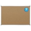 Quartet Cork Bulletin Board, Aluminum Frame, 2 x 1.5 (85345)