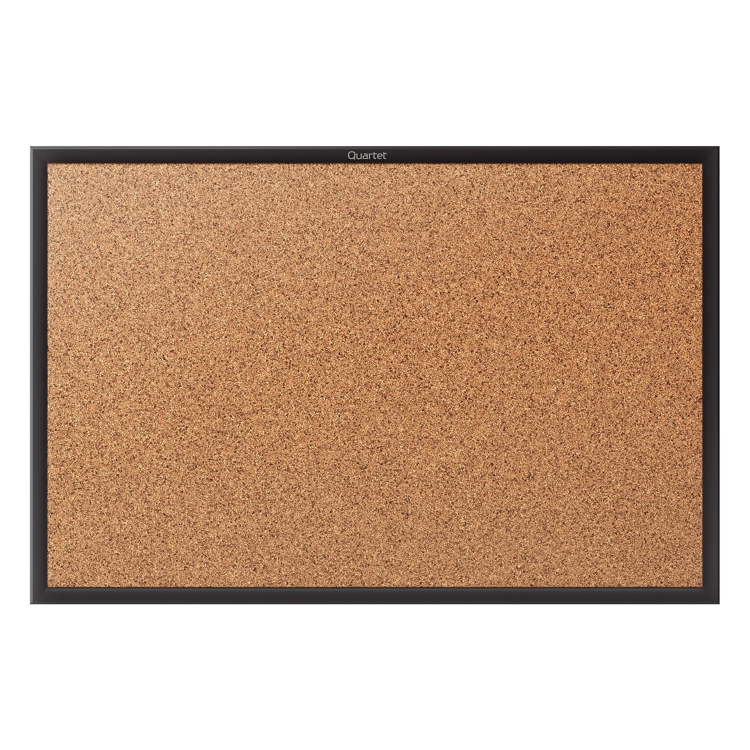 Quartet Classic Cork Bulletin Board, Black Frame, 2W x 1.5H (2301B)
