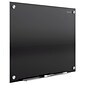 Quartet Infinity Magnetic Glass Dry-Erase Whiteboard, Black, 3' x 2' (G3624B)