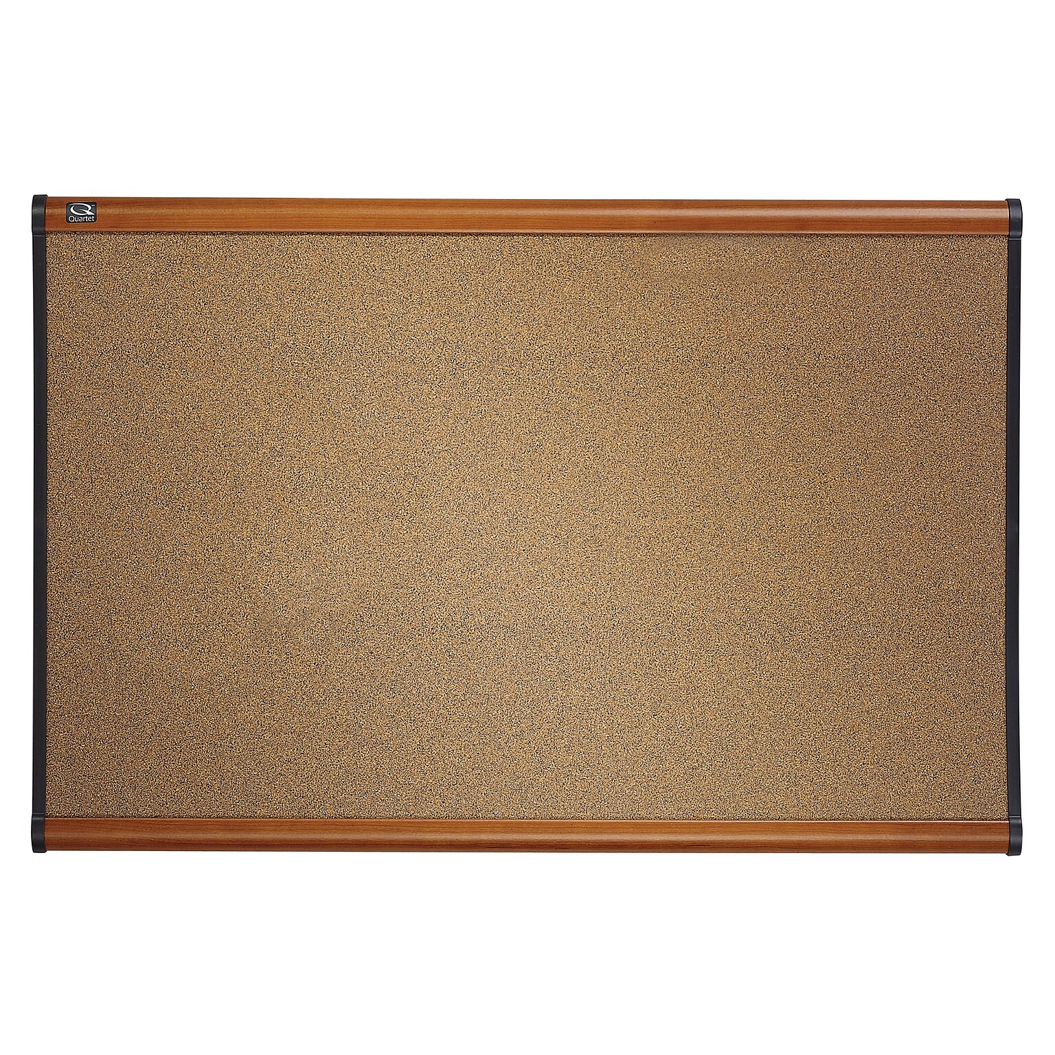 Quartet Prestige Cork Bulletin Board, Cherry Frame, 4H x 6W (B247LC)