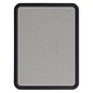Quartet Contour Granite Bulletin Board, Black Frame, 3'H x 4'W (699375)