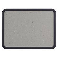 Quartet Contour Granite Bulletin Board, Black Frame, 3H x 4W (699375)