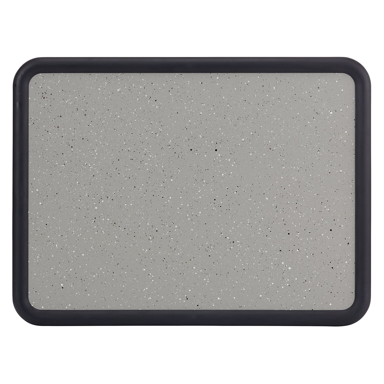 Quartet Contour Granite Bulletin Board, Black Frame, 3H x 4W (699375)
