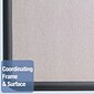Quartet Contour Fabric Bulletin Board, Black Frame, 2'H x 3'W (7693G)