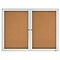 Quartet Cork Enclosed Board, Aluminum Frame, 3H x 4W (2364)