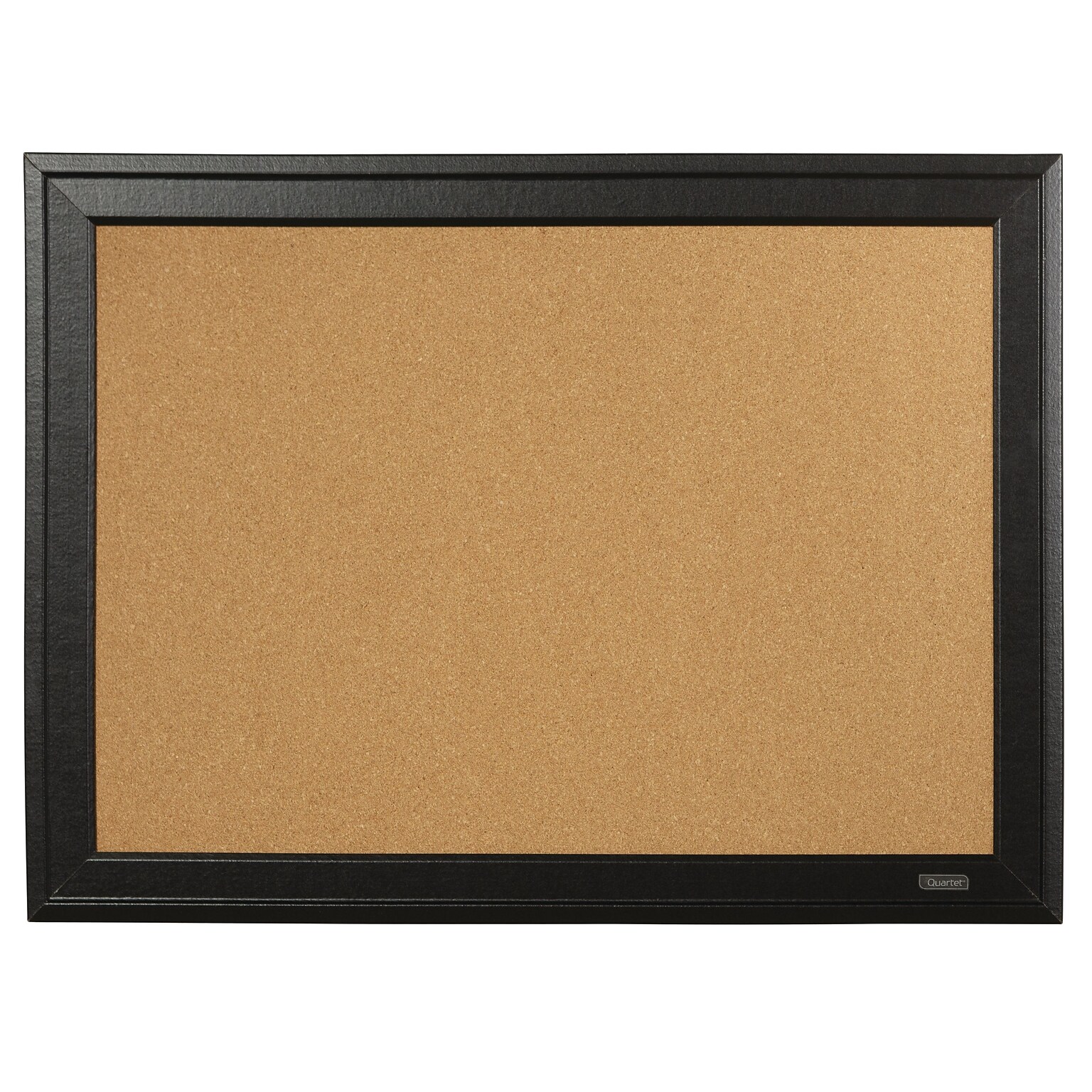 Quartet Cork Bulletin Board, Black Frame, 23 x 17 (79281)