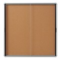 Quartet Cork Bulletin Board, Aluminum Frame, 5 x 3 (EISC3956)