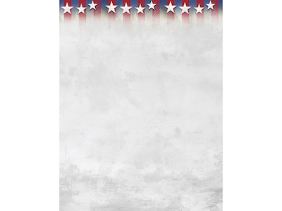 Great Papers! Stars Of Honor Patriotic Letterhead, Multicolor, 80/Pack (2019050)