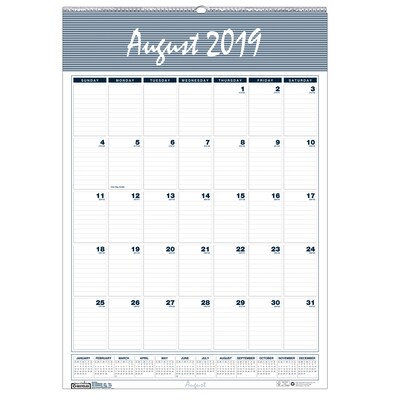 House Of Doolittle® 12 Months Wall Calendar, Blank, Aug-Jul (HOD352)
