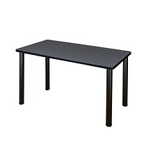 Regency Kee Training Table, 24D x 48W, Gray/Black (MT4824GYBPBK)