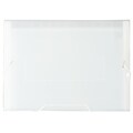 JAM Paper® 13 Pocket Plastic Expanding File, Accordion Folders, Letter Size, 9 x 13, Clear, Sold Ind