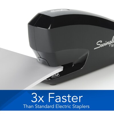 Swingline Speed Pro Electric Desktop Stapler, 25-Sheet Capacity, Staples Included, Black /Pack (42140)