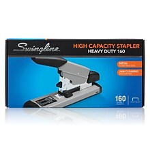 Swingline Heavy Duty Desktop Stapler, 160-Sheet Capacity, Black/Gray (39005)