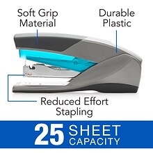 Swingline Optima 25 Desktop Stapler, 25-Sheet Capacity, Staples Included, Blue/Gray (SWI66404)