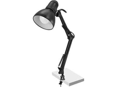 V-Light Incandescent Desk Lamp, 22"H, Black (VS01116SETB)