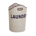 Honey Can Do laundry bag, heather gray / navy ( LDY-02915 )