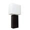 Elegant Designs Incandescent Leather Table Lamp, Black (LT1025-BLK)