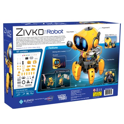 Elenco® Teach Tech™ Zivko the Robot, 100 Pieces (EE-TTR893)