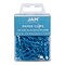 JAM Paper Small Paper Clips, Baby Blue, 100/Pack (22181933)