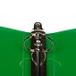 JAM Paper Heavy Duty 1" 3-Ring Flexible Poly Binders, Green (751T1GR)