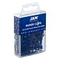 JAM Paper Small Paper Clips, Dark Blue, 100/Pack (42186868)