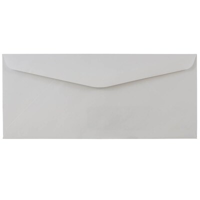 JAM Paper #10 Window Envelope, 4 1/8" x 9 1/2", White, 100/Pack (1633173I)