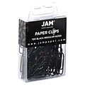 JAM PAPER Standard 1 Paper Clips, Black, 1/Pack (218375)
