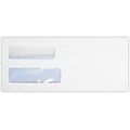 Quality Park Redi-Seal Self Seal Security Tinted #10 Double Window Envelope, 4 1/2 x 9 1/2, White