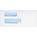 Quality Park Moistenable Glue Security Tinted #9 Double Window Envelope, 3 7/8 x 8 7/8, Bright Whi