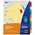 Avery Big Tab Insertable Paper Dividers, 8 Tabs, Multicolor, Copper Reinforced (23284)