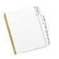 Avery Big Tab Insertable Paper Dividers, Clear 5 Tab, White (11122)