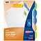 Avery Style Edge Insertable Plastic Dividers, 5-Tab, Assorted,  120/Carton