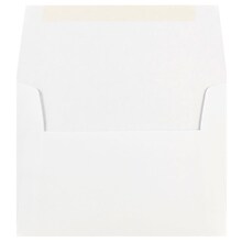 JAM Paper Gummed A7 Invitation Envelopes, 7 1/4 x 5 1/4, Regular White, 100/Pack (73767C)