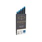 Parker Quink Fountain Cartridge Pen Refill, Blue Ink, 5/Pack (1950208)