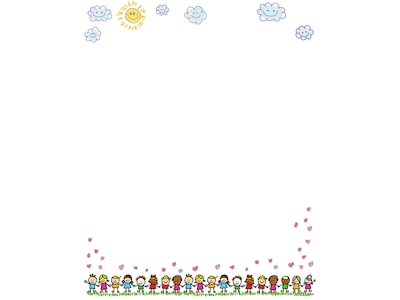 Great Papers! Making Friends Children Letterhead, Multicolor, 80/Pack (2019059)