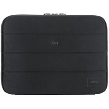 Solo New York Bond Neoprene Laptop Sleeve for 15.6 Laptops, Black (PRO115-4)