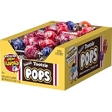 Tootsie Roll Pops Lollipops, Assorted Flavors, 60 oz., 100 Pieces (TOO508)